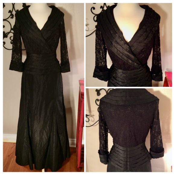 Black Two Piece Formal Gown - Picture 6 of 8